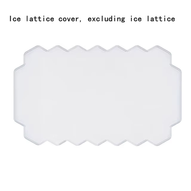Reusable Silicone Honeycomb Ice Cube Tray with Removable Lid